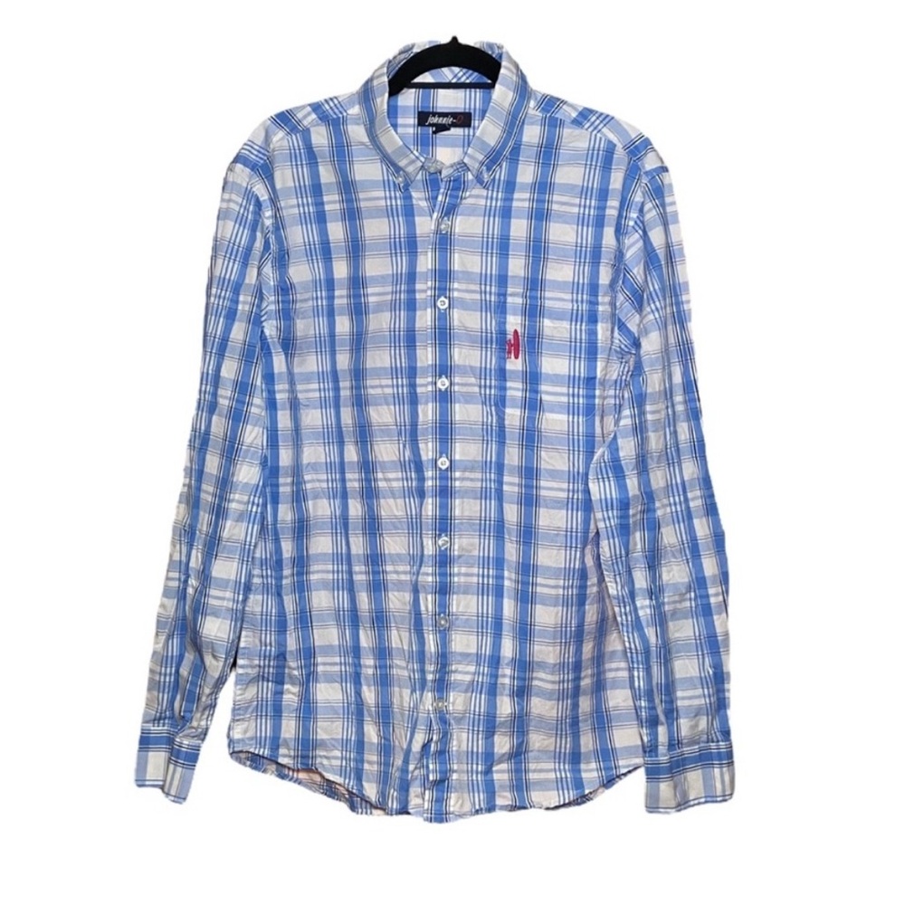 Johnnie-O Blue Long Sleeve Button Up